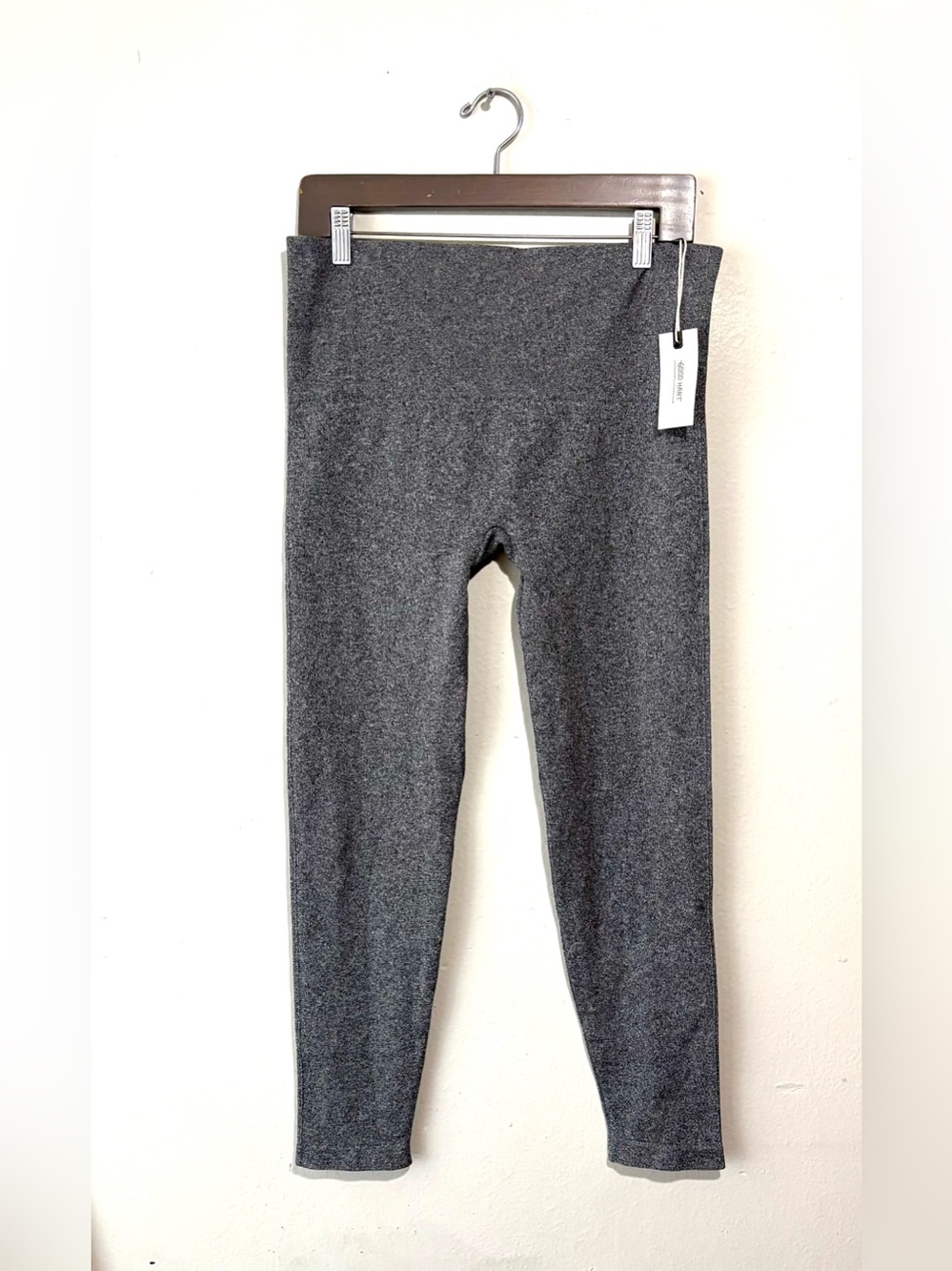 Matilda Jane Good Hart GH Brentwood Cropped Leggings Heather Charcoal Size L NWT